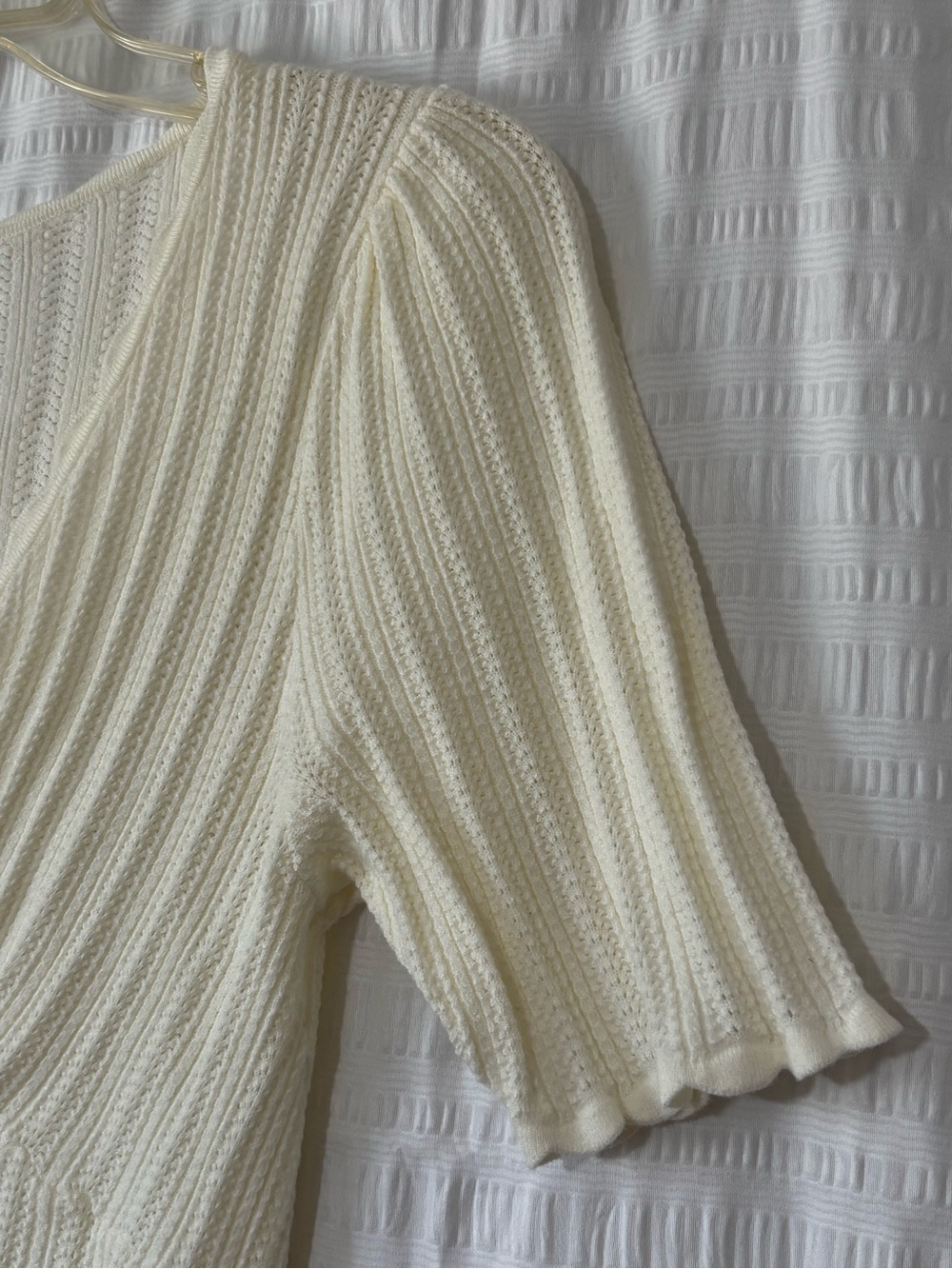 Sezane Cloe Jumper Cream Sz XL - Picture 6 of 11